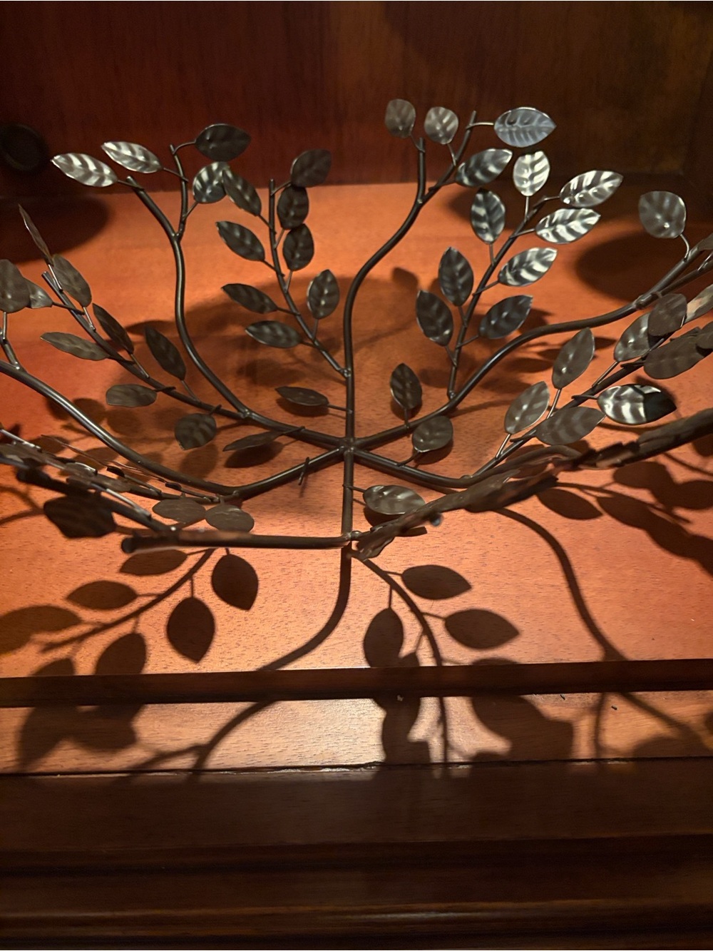 Metal Wire Leaf Basket Bowl